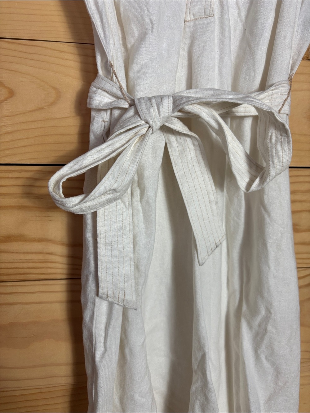 Sonoma white linen blend western style mini dress XS - Picture 4 of 10
